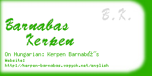 barnabas kerpen business card